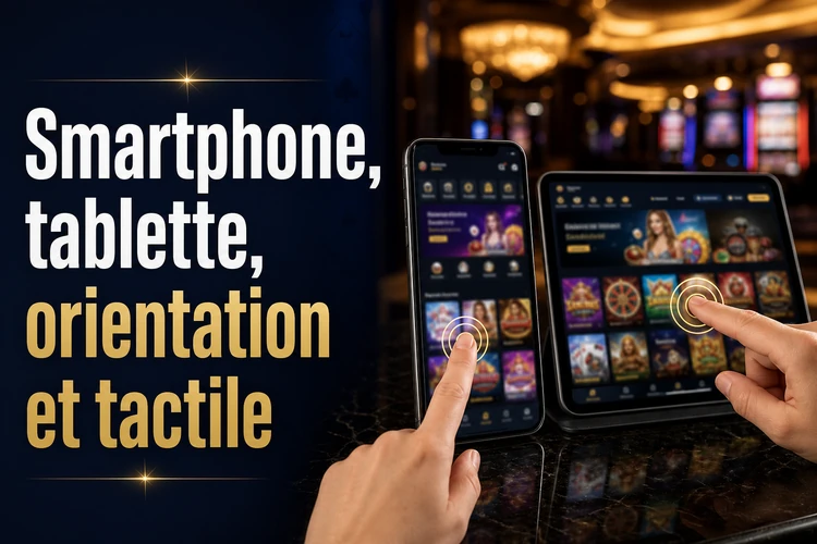 Smartphone, tablette, orientation et tactile