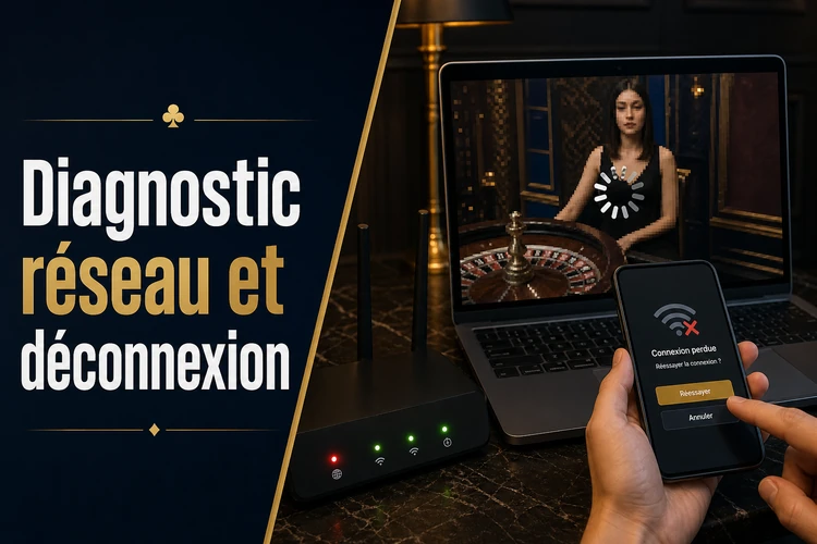 Diagnostic réseau, vidéo figée et déconnexion
