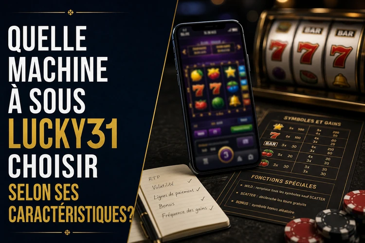 Quelle machine à sous Lucky31 choisir selon ses caractéristiques?