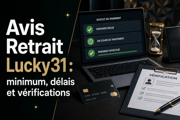 Avis Retrait Lucky31: minimum, délais et vérifications en cas de problème