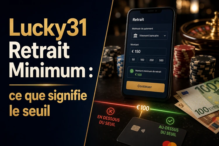 Lucky31 Retrait Minimum: ce que signifie le seuil